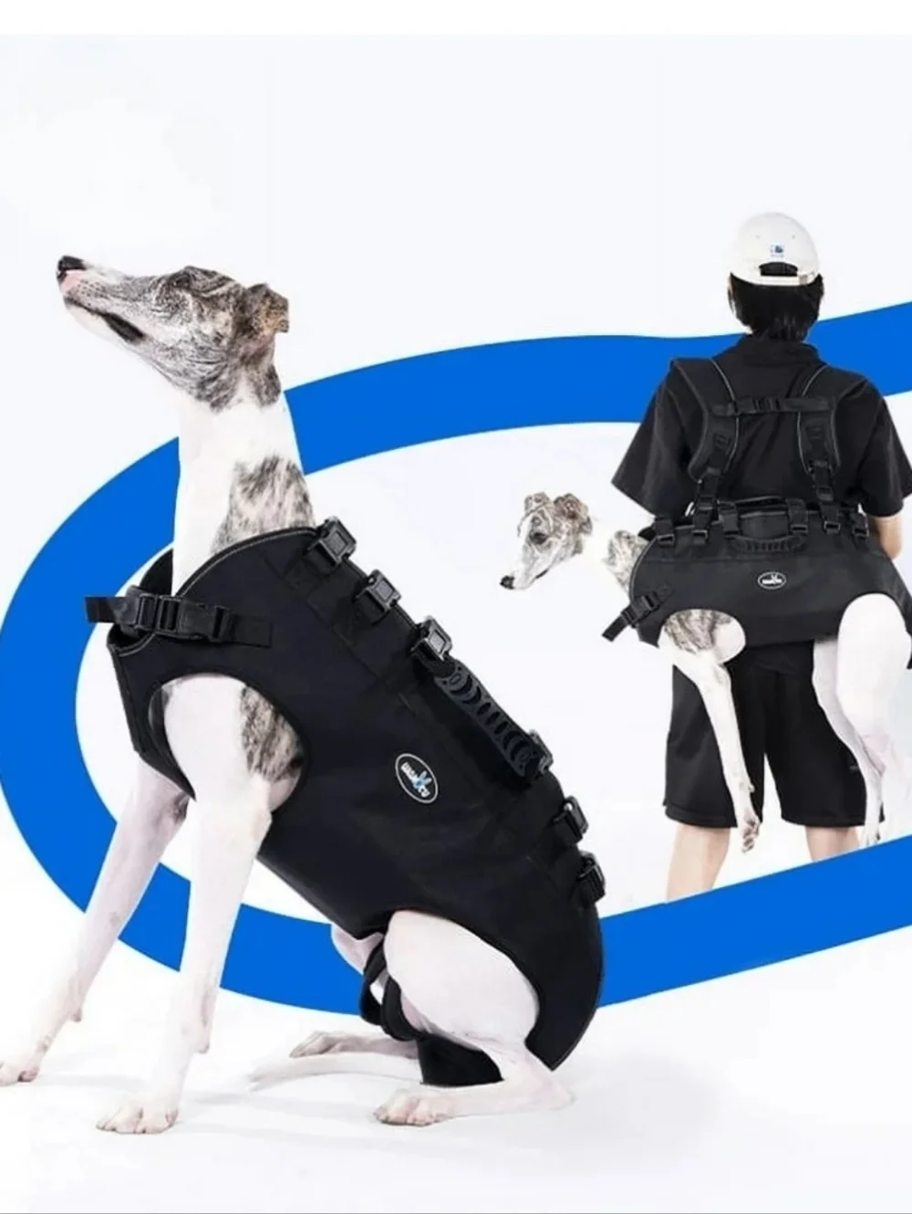 Wakytu Pet Carrier Backpack Sling Dog Mobility Assist Nail Cutting